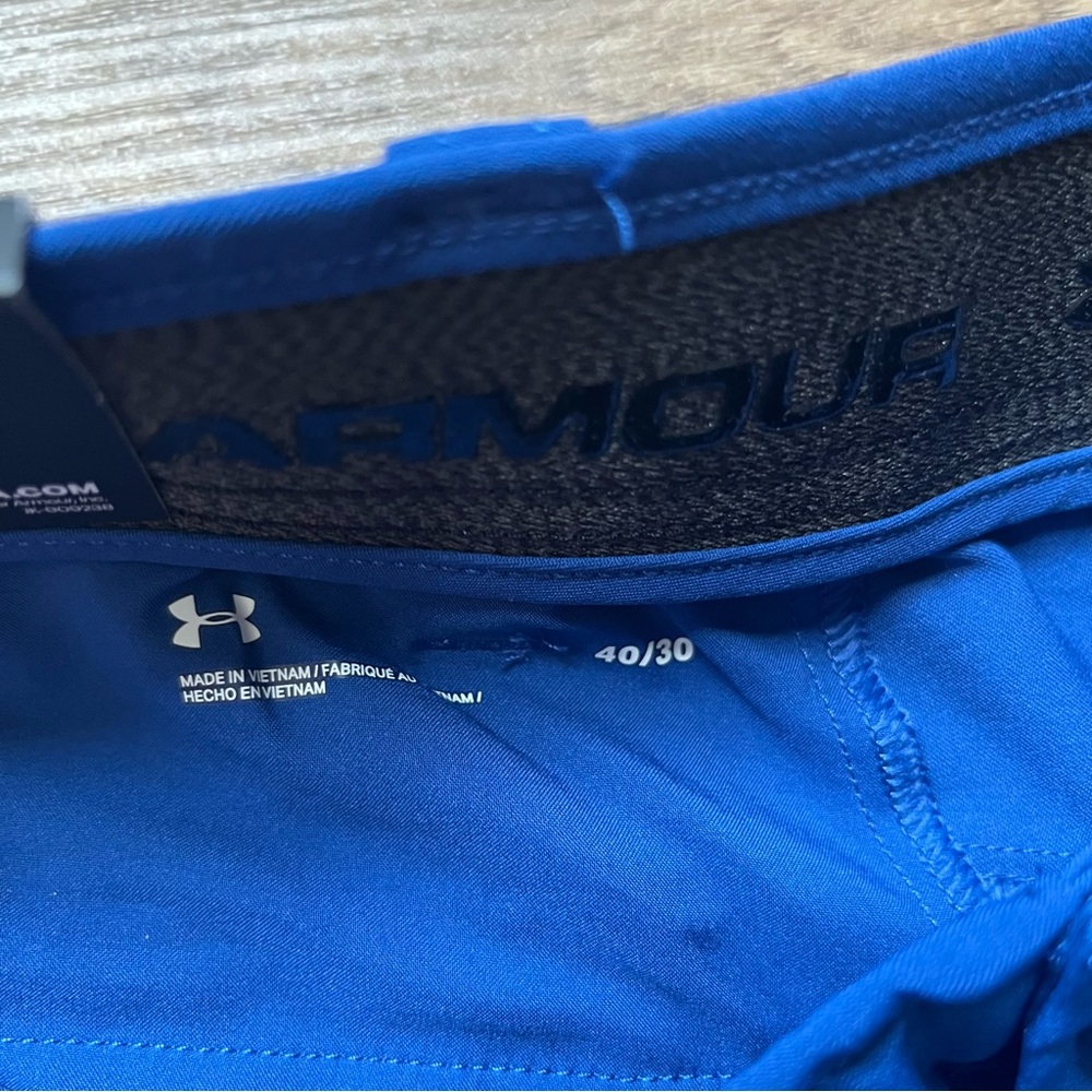 Under Armour Drive Tapered Pants Men's 40 X 30 Blue Mirage Golf Stretch NWT - Picture 4 of 12